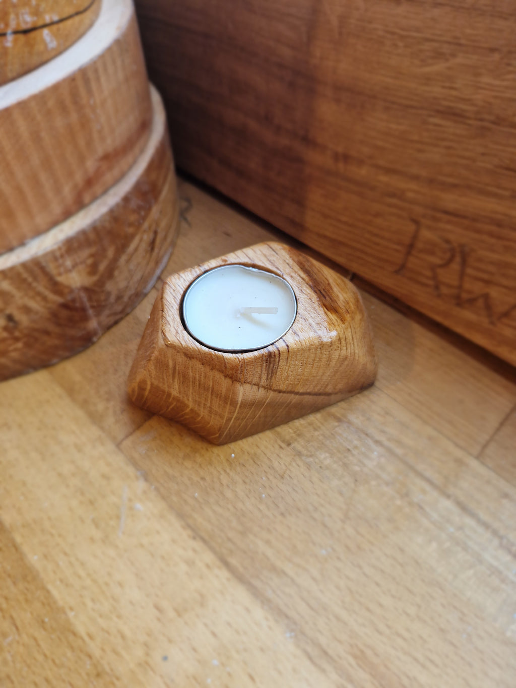 Oak Tealight Holder