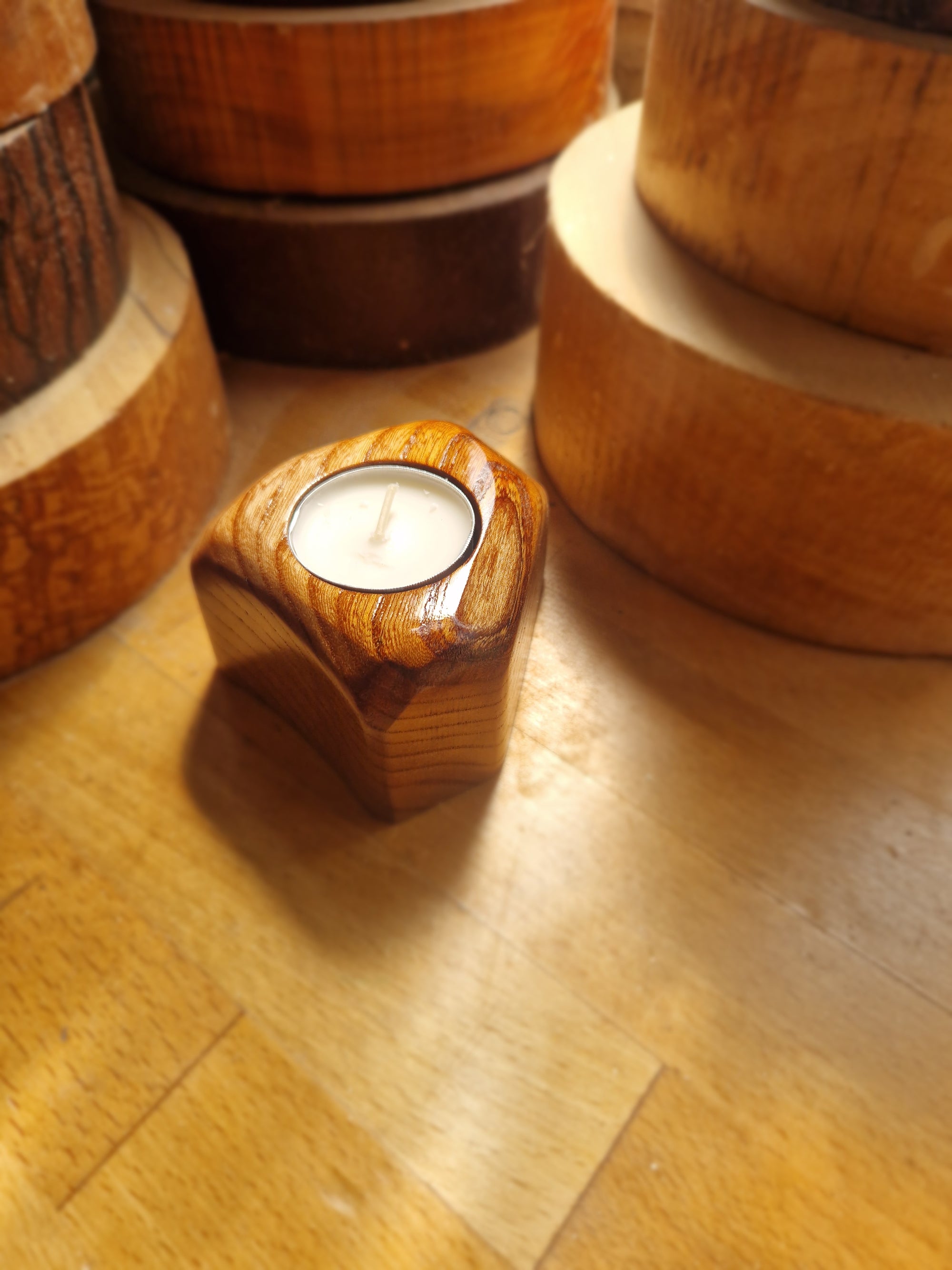 Elm Tealight Holder