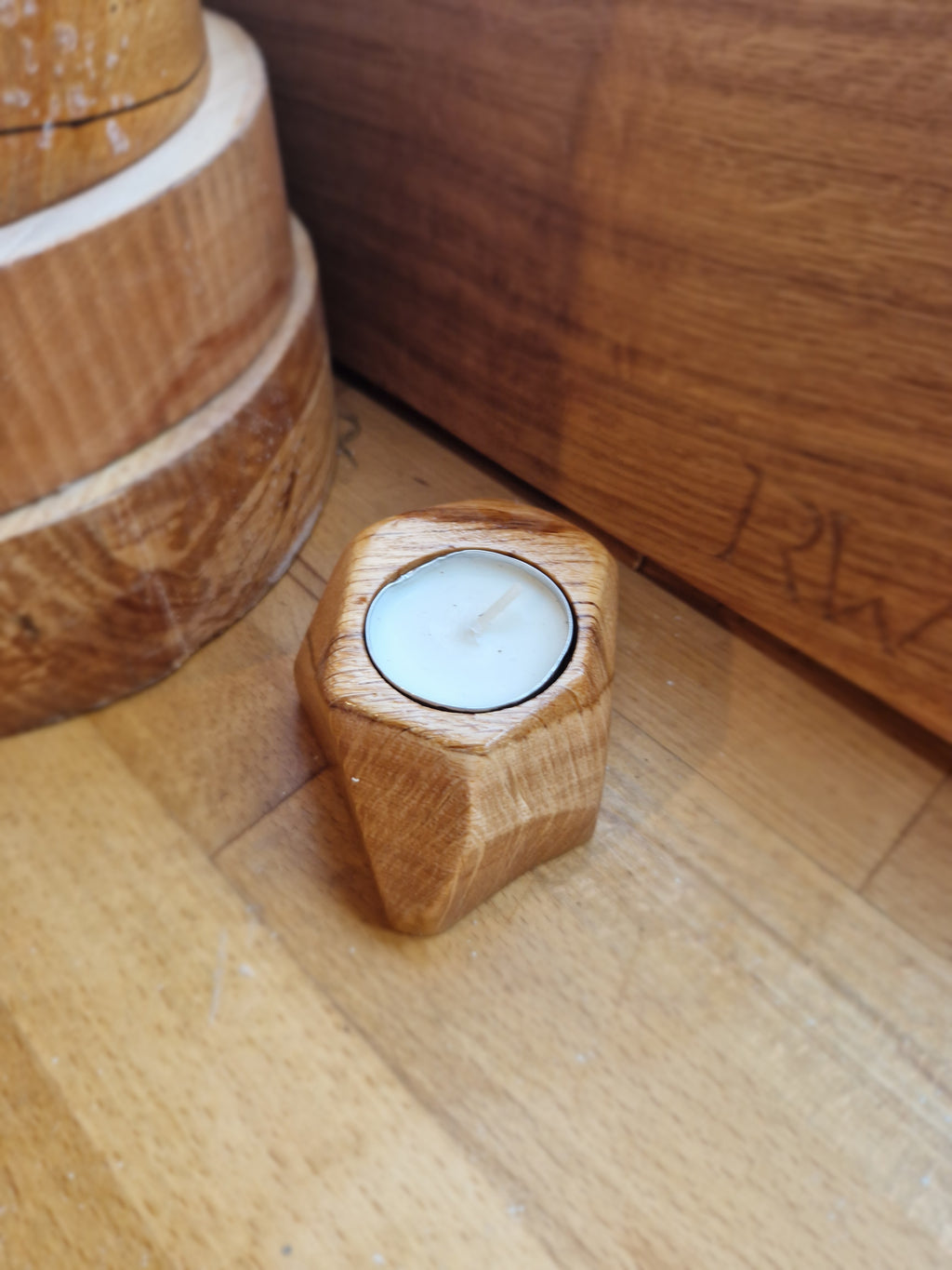 Oak Tealight Holder