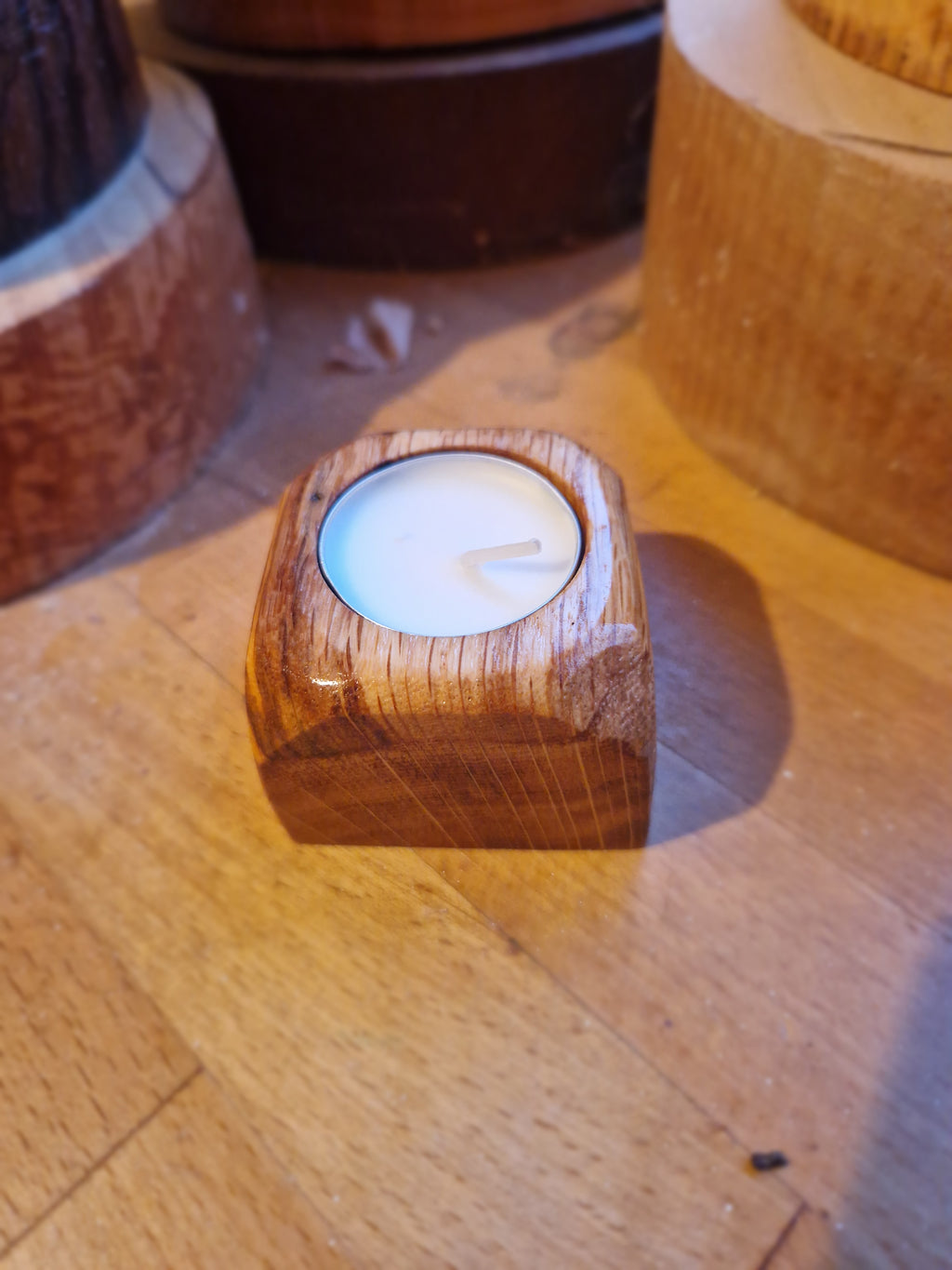Oak Tealight Holder