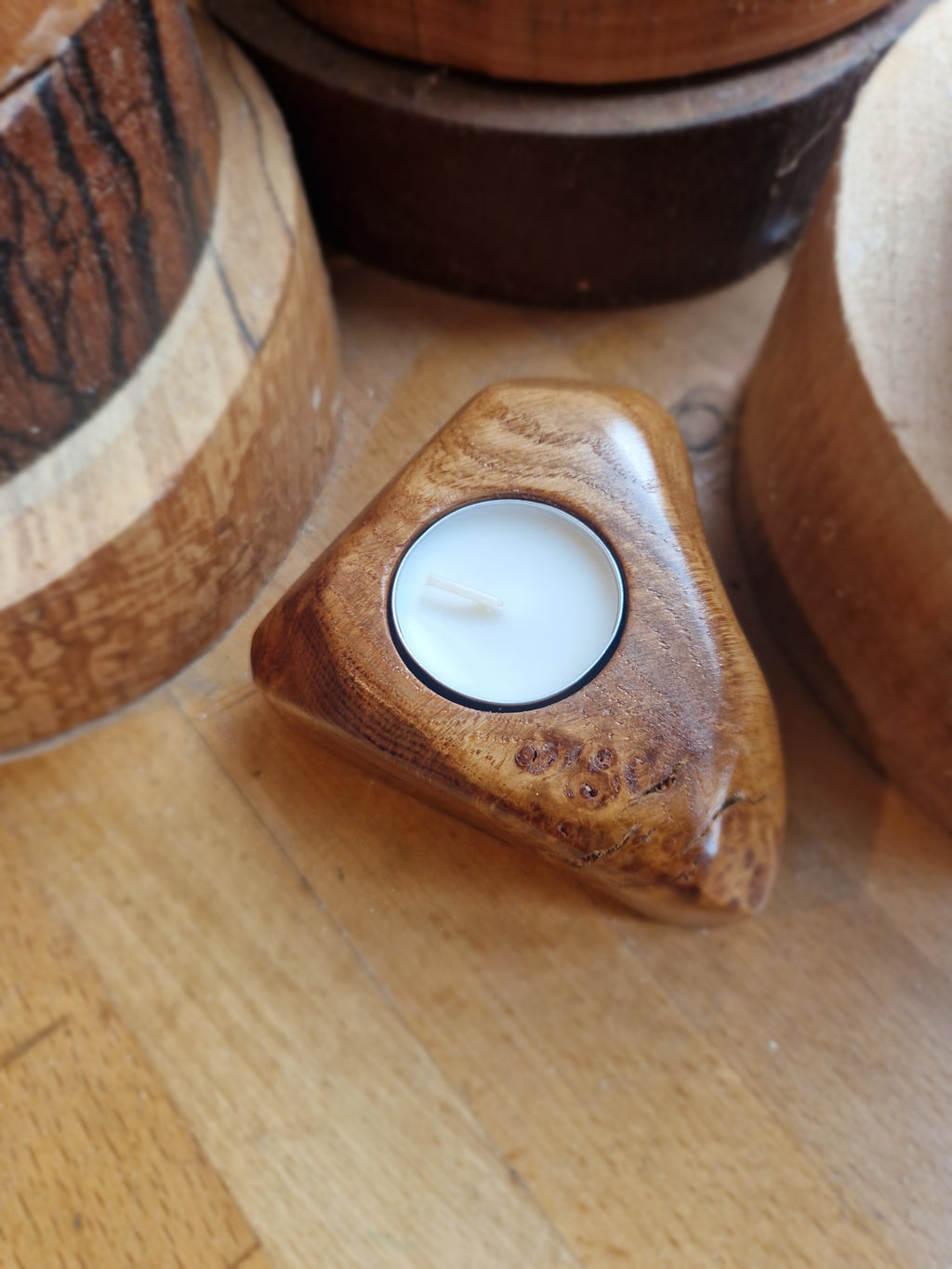 Oak Tealight Holder