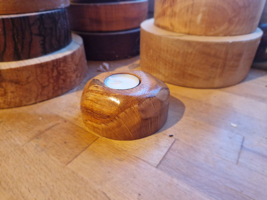 Oak Tealight Holder