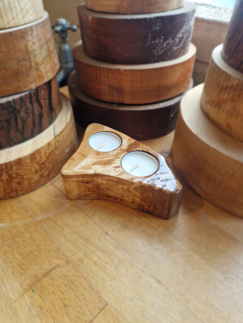 Eucalyptus Double Tealight Holder