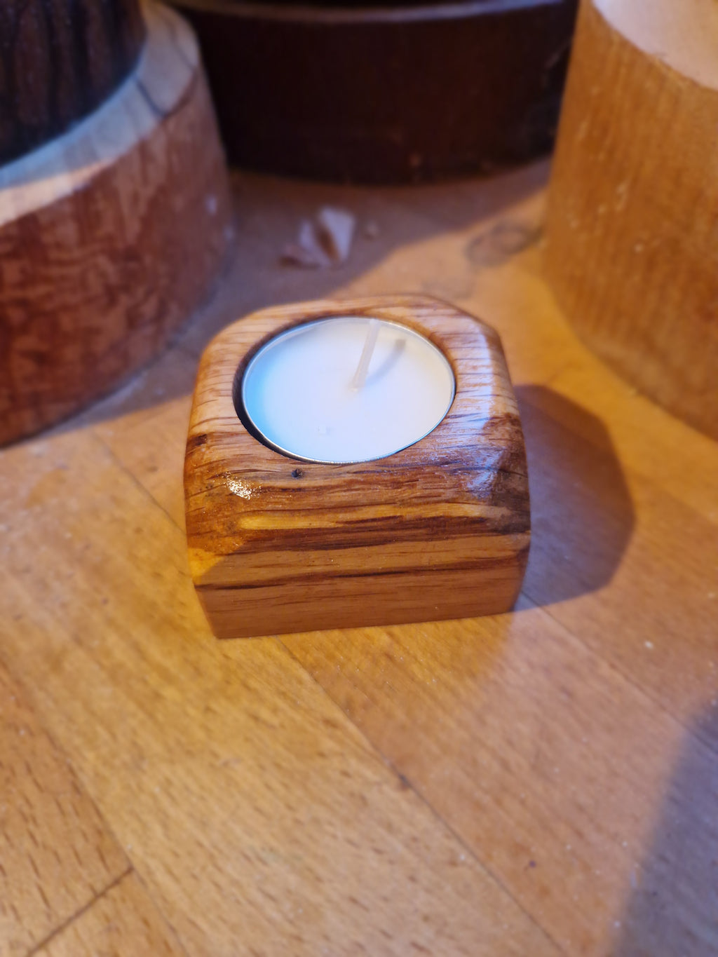 Oak Tealight Holder